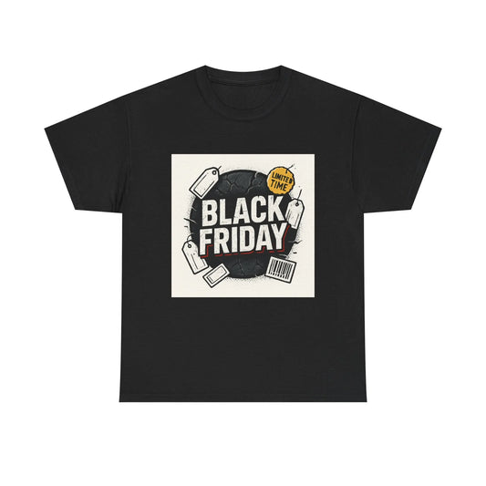 Black Friday Sale T-Shirt — Limited Time Shopping Graphic Tee Printify
