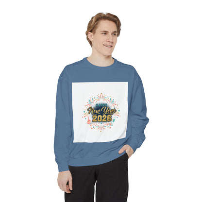 New Year 2025 Sweatshirt – Festive Confetti Holiday Crewneck