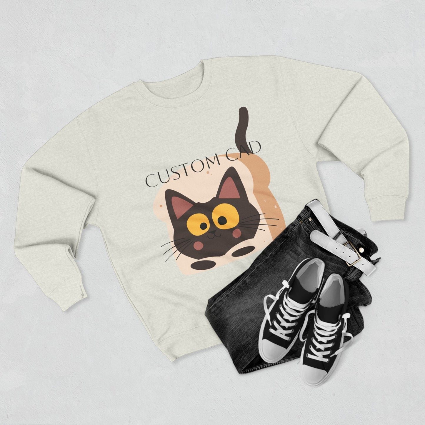 Faith & Love Crewneck Sweatshirt — Dove and Cross Christian Pullover Printify