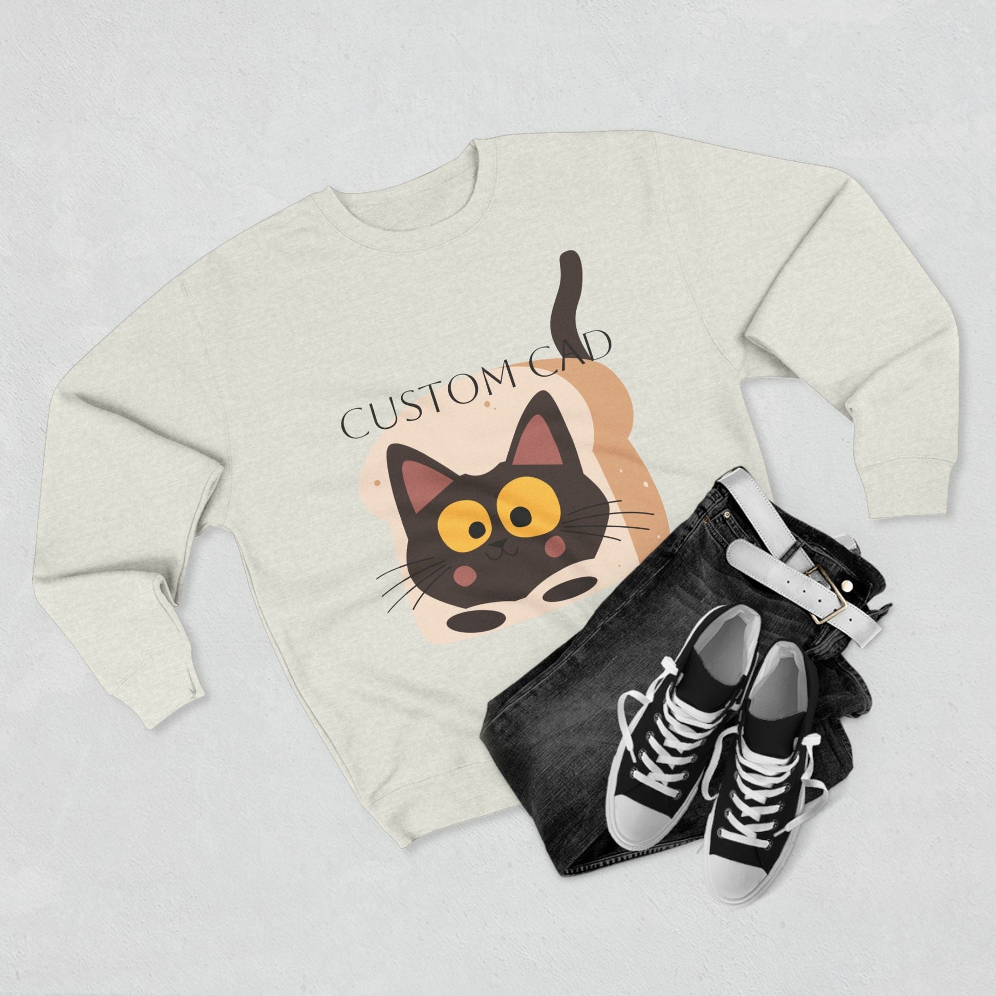 Faith & Love Crewneck Sweatshirt — Dove and Cross Christian Pullover Printify