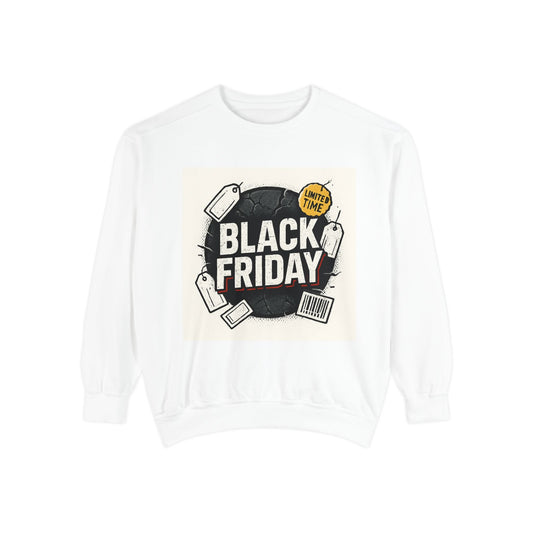 Black Friday Sale Sweatshirt — 'Black Friday' Graphic Crewneck for Shoppers Printify