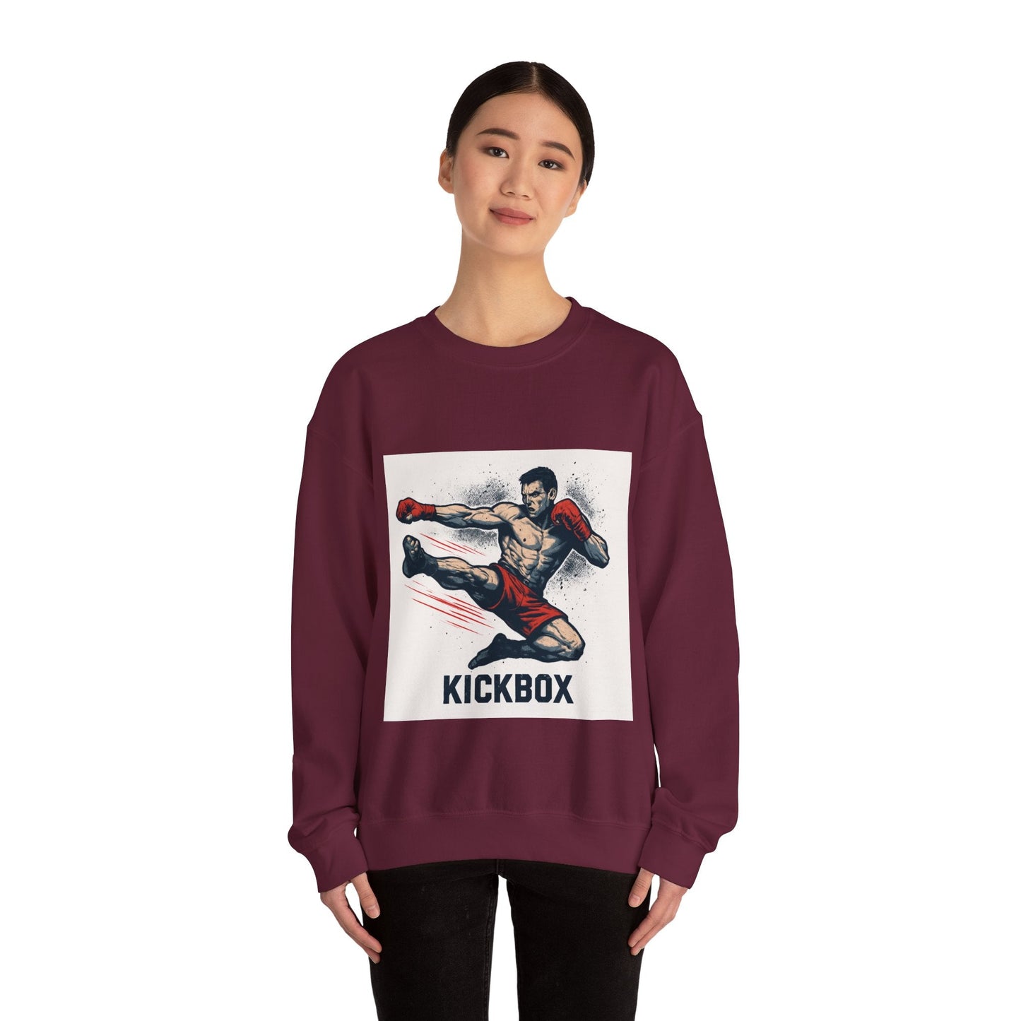 Kickboxer Unisex Heavy Blend Sweatshirt, Boxing Gift, Fitness Apparel, Sportswear, Workout Clothes, Kickboxing Enthusiast Printify