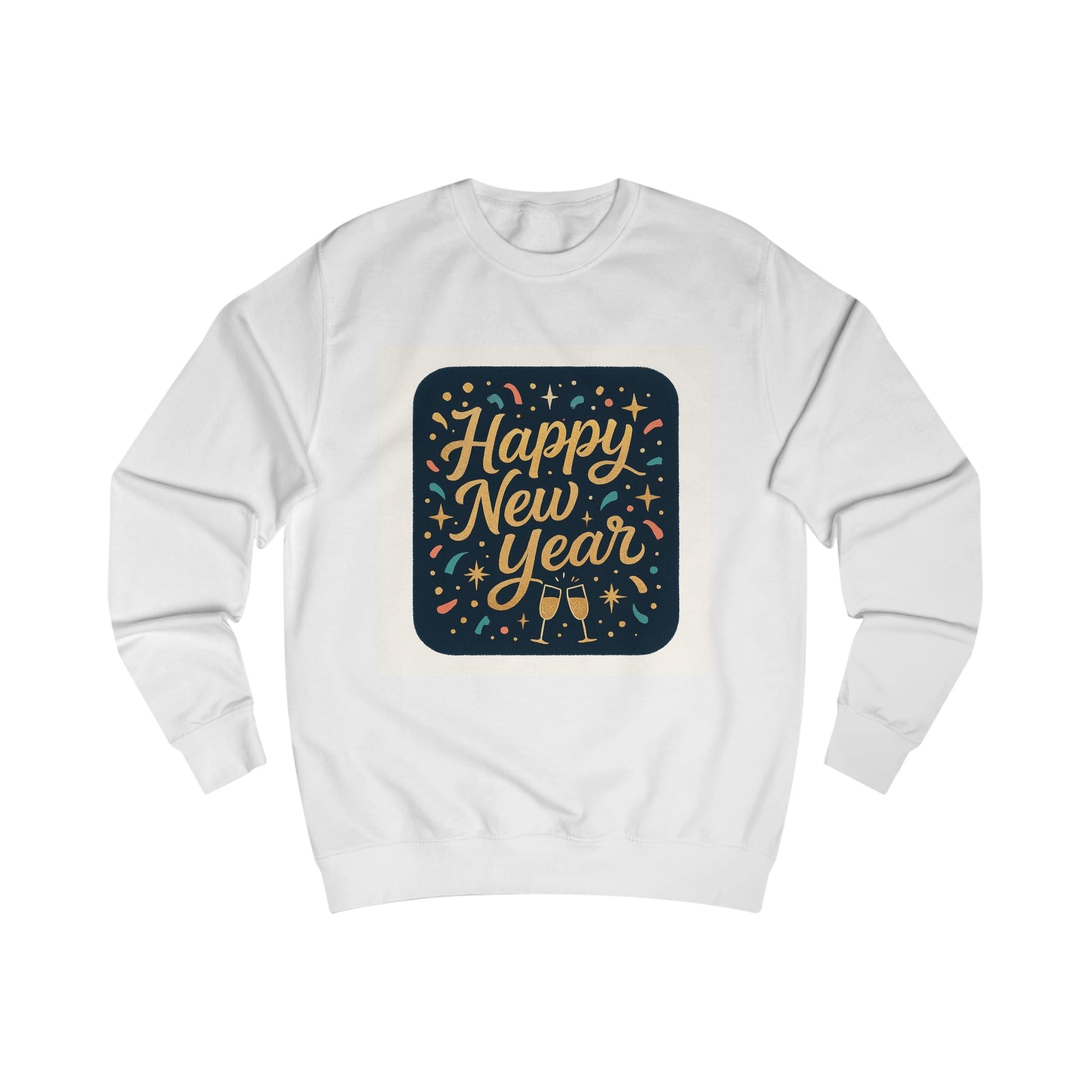 Happy New Year Sweatshirt – Festive Champagne Celebration Crewneck Printify