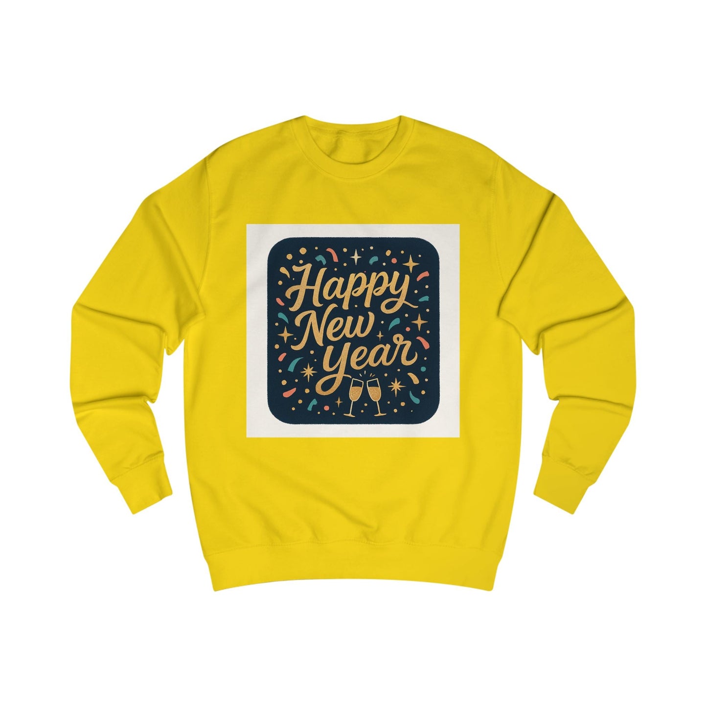 Happy New Year Sweatshirt – Festive Champagne Celebration Crewneck Printify