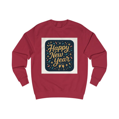 Happy New Year Sweatshirt – Festive Champagne Celebration Crewneck Printify