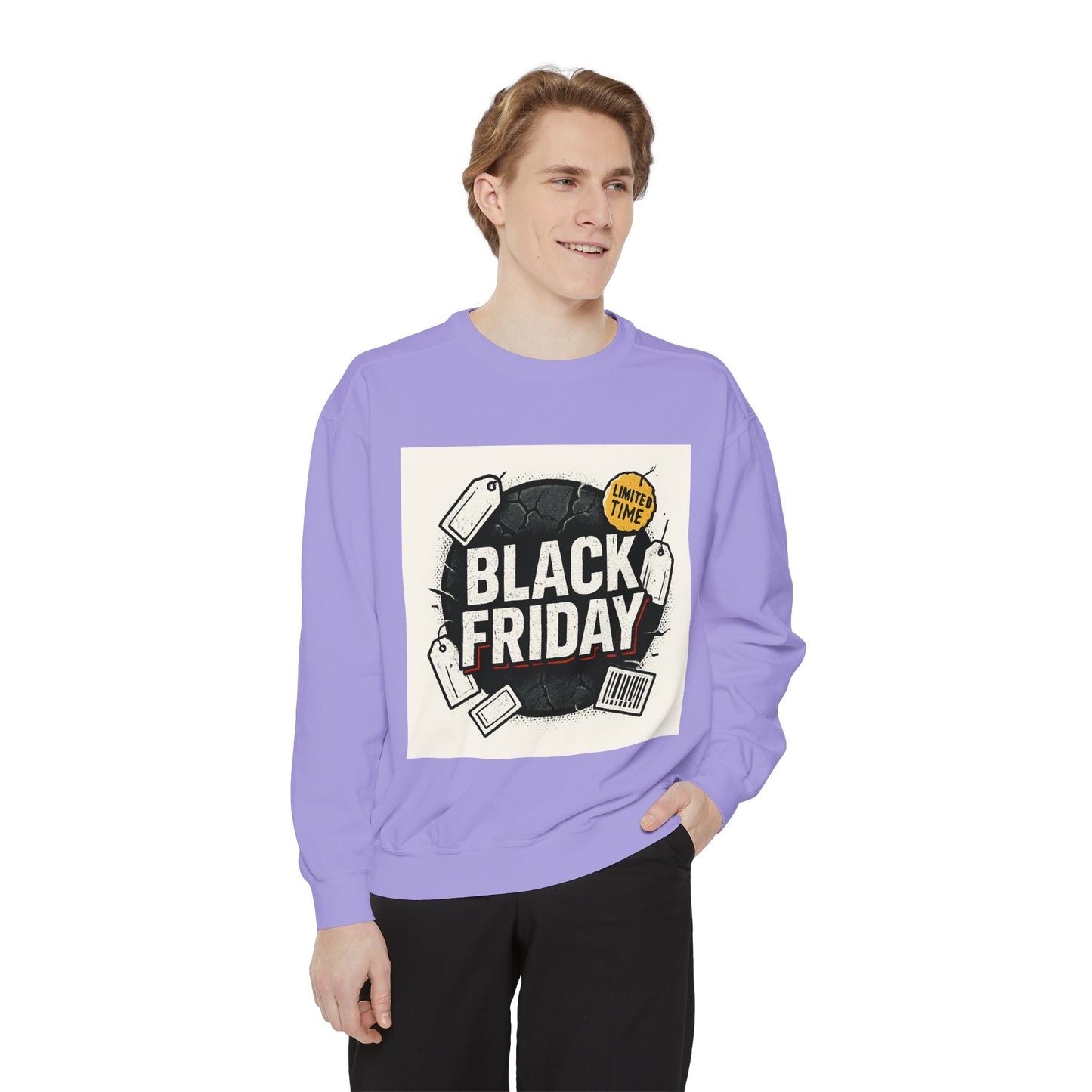 Black Friday Sale Sweatshirt — 'Black Friday' Graphic Crewneck for Shoppers - LUXİCORE