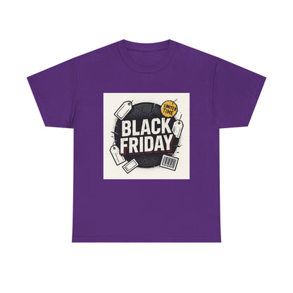 Black Friday Sale T-Shirt — Limited Time Shopping Graphic Tee Printify