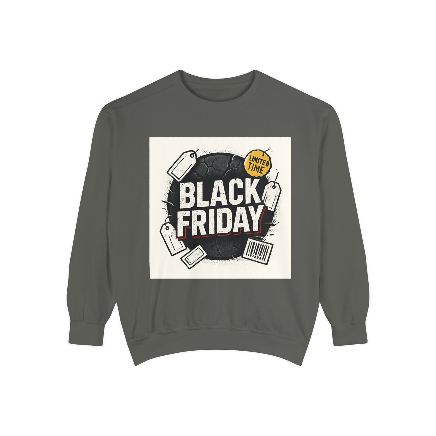 Black Friday Sale Sweatshirt — 'Black Friday' Graphic Crewneck for Shoppers Printify