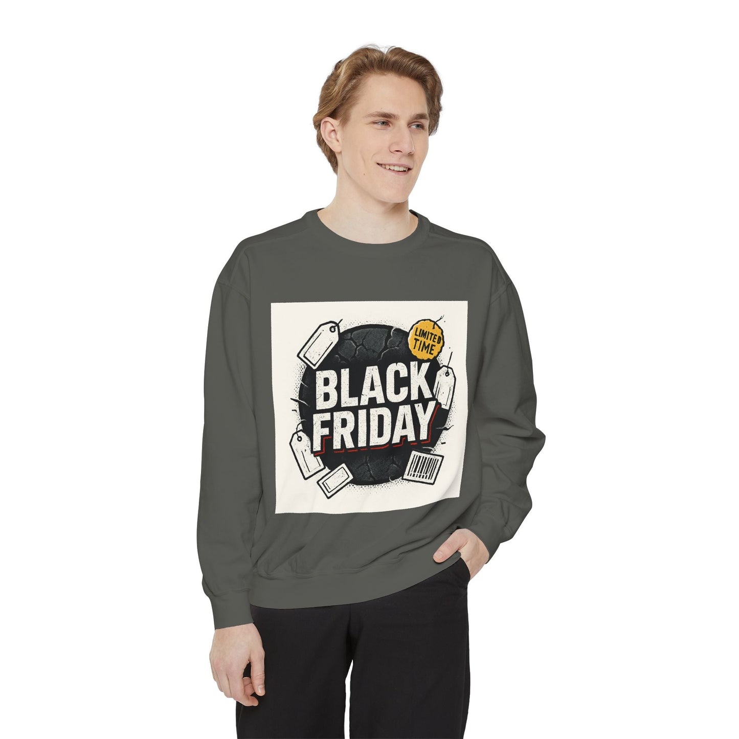 Black Friday Sale Sweatshirt — 'Black Friday' Graphic Crewneck for Shoppers Printify