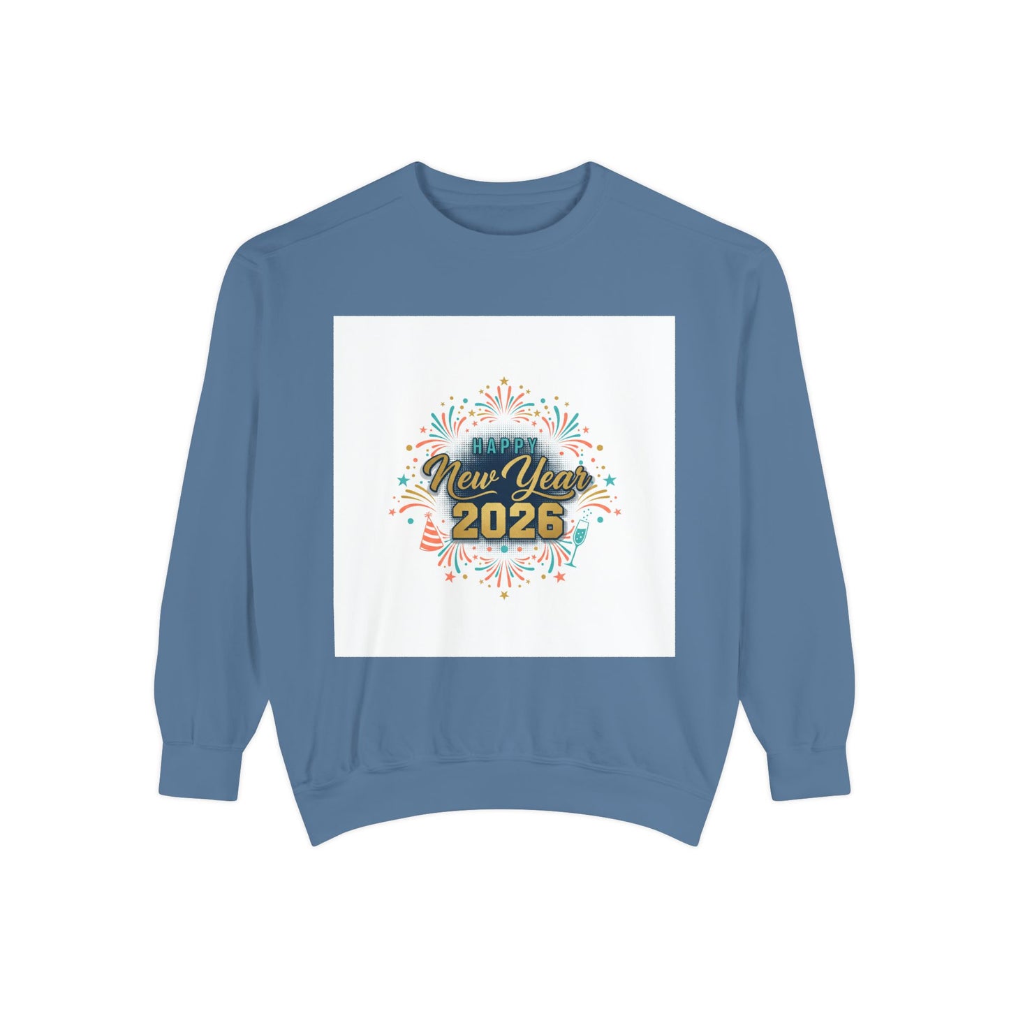 New Year 2025 Sweatshirt – Festive Confetti Holiday Crewneck