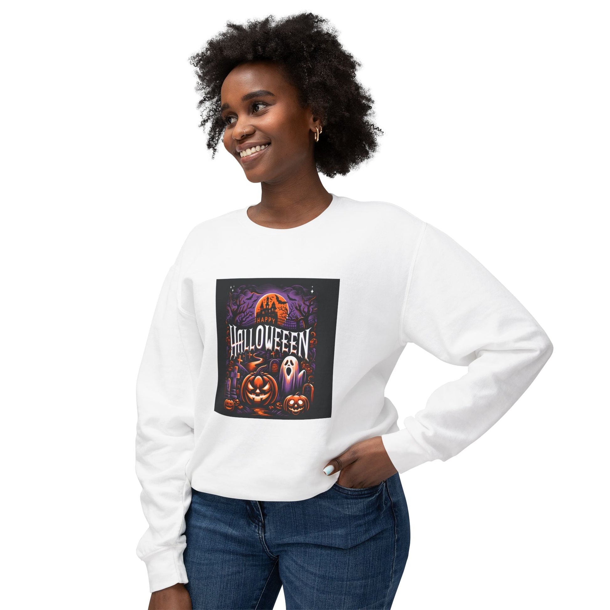 Halloween Unisex Crewneck Sweatshirt, Cozy Fall Apparel, Spooky Season Gift, Halloween Party Wear, October Celebrations Printify