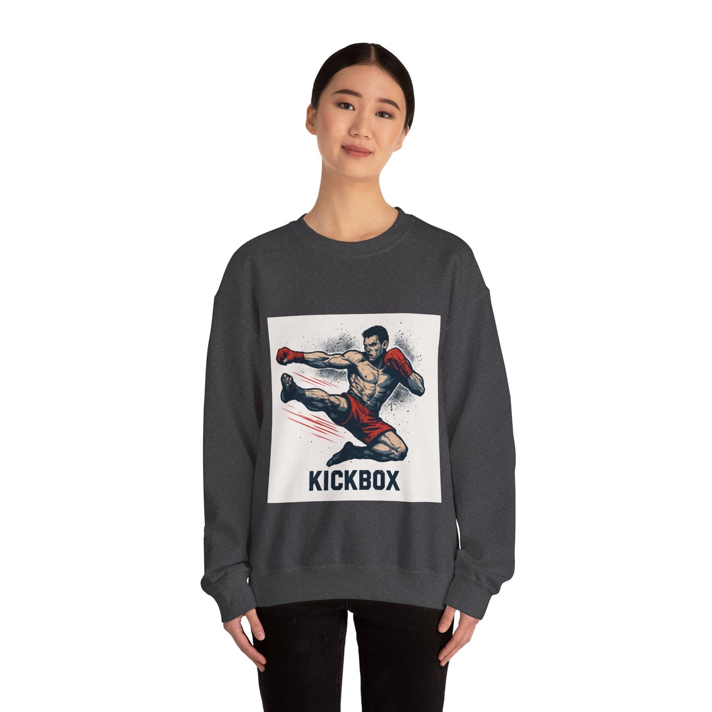 Kickboxer Unisex Heavy Blend Sweatshirt, Boxing Gift, Fitness Apparel, Sportswear, Workout Clothes, Kickboxing Enthusiast Printify