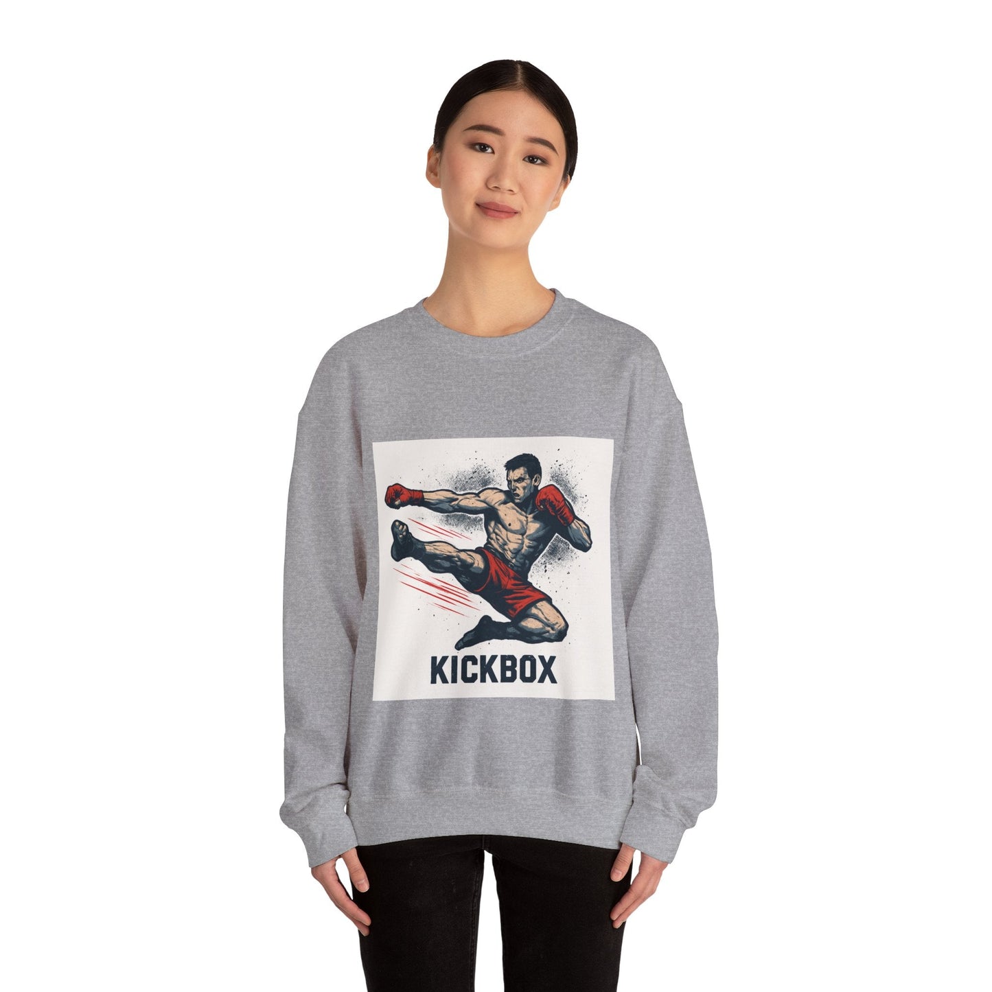 Kickboxer Unisex Heavy Blend Sweatshirt, Boxing Gift, Fitness Apparel, Sportswear, Workout Clothes, Kickboxing Enthusiast Printify