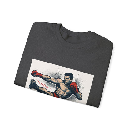 Kickboxer Unisex Heavy Blend Sweatshirt, Boxing Gift, Fitness Apparel, Sportswear, Workout Clothes, Kickboxing Enthusiast Printify