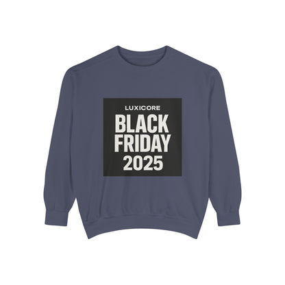 Black Friday 2025 Sweatshirt — Luxicore Graphic Crewneck Printify
