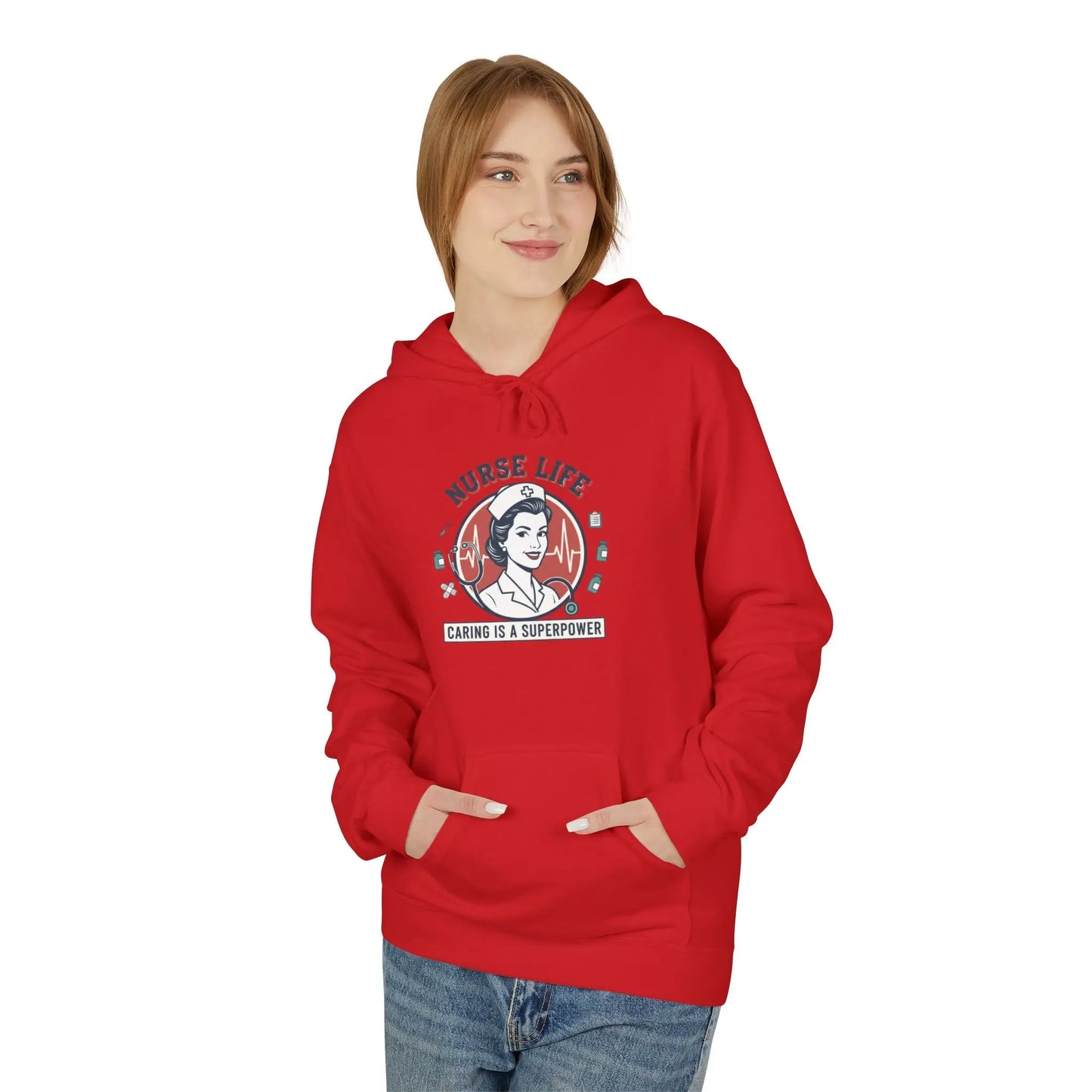 Unisex Midweight Softstyle Fleece Hoodie – Cozy Cotton Blend Pullover Sweatshirt for Men & Women Printify