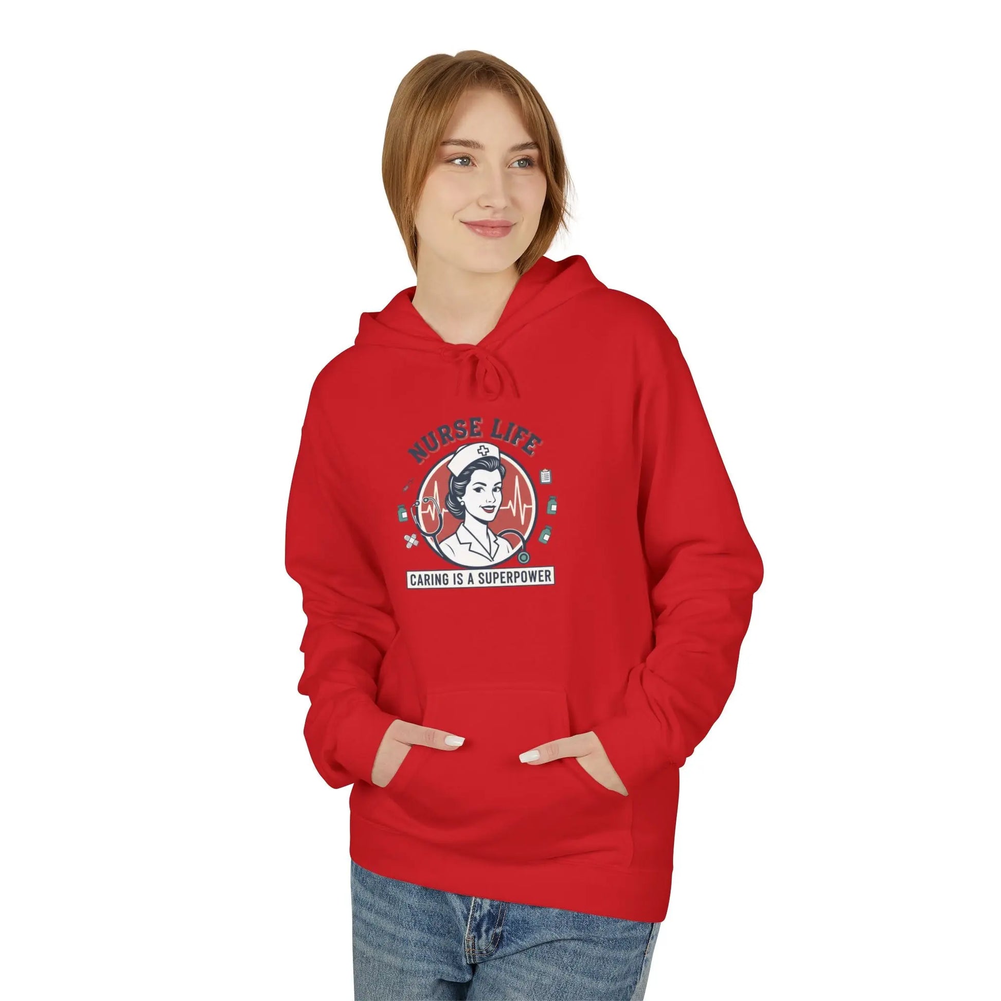 Unisex Midweight Softstyle Fleece Hoodie – Cozy Cotton Blend Pullover Sweatshirt for Men & Women Printify