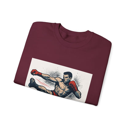 Kickboxer Unisex Heavy Blend Sweatshirt, Boxing Gift, Fitness Apparel, Sportswear, Workout Clothes, Kickboxing Enthusiast Printify