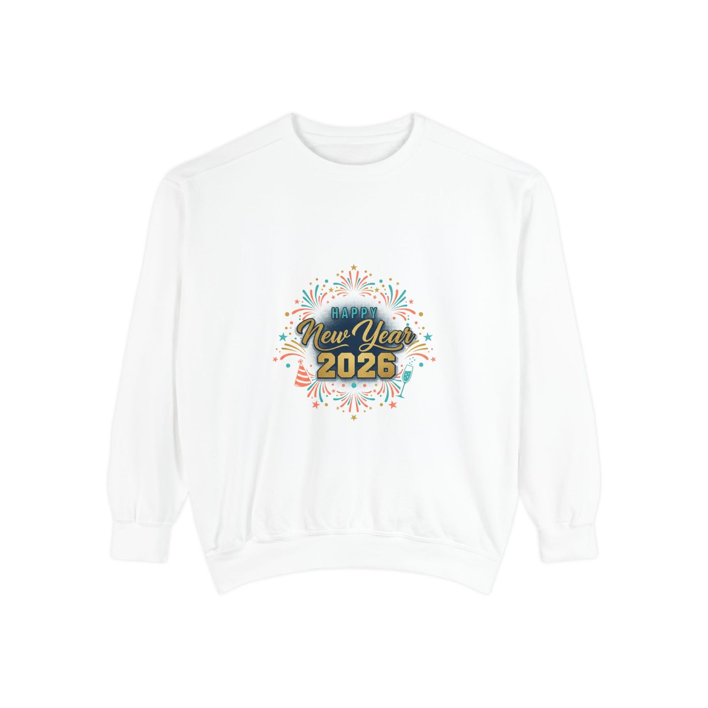New Year 2025 Sweatshirt – Festive Confetti Holiday Crewneck