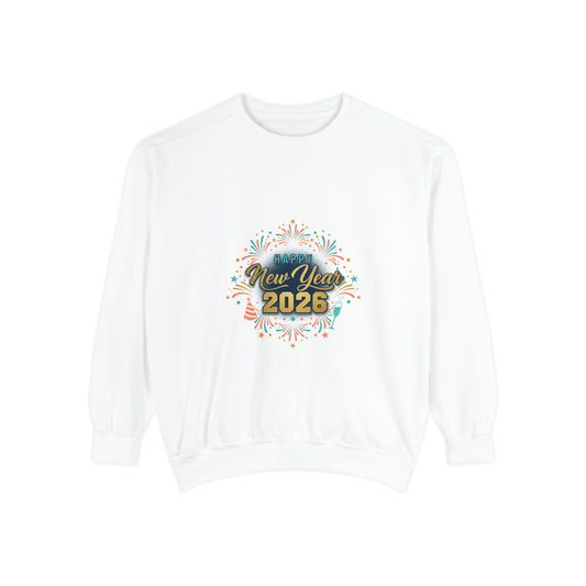 New Year 2025 Sweatshirt – Festive Confetti Holiday Crewneck