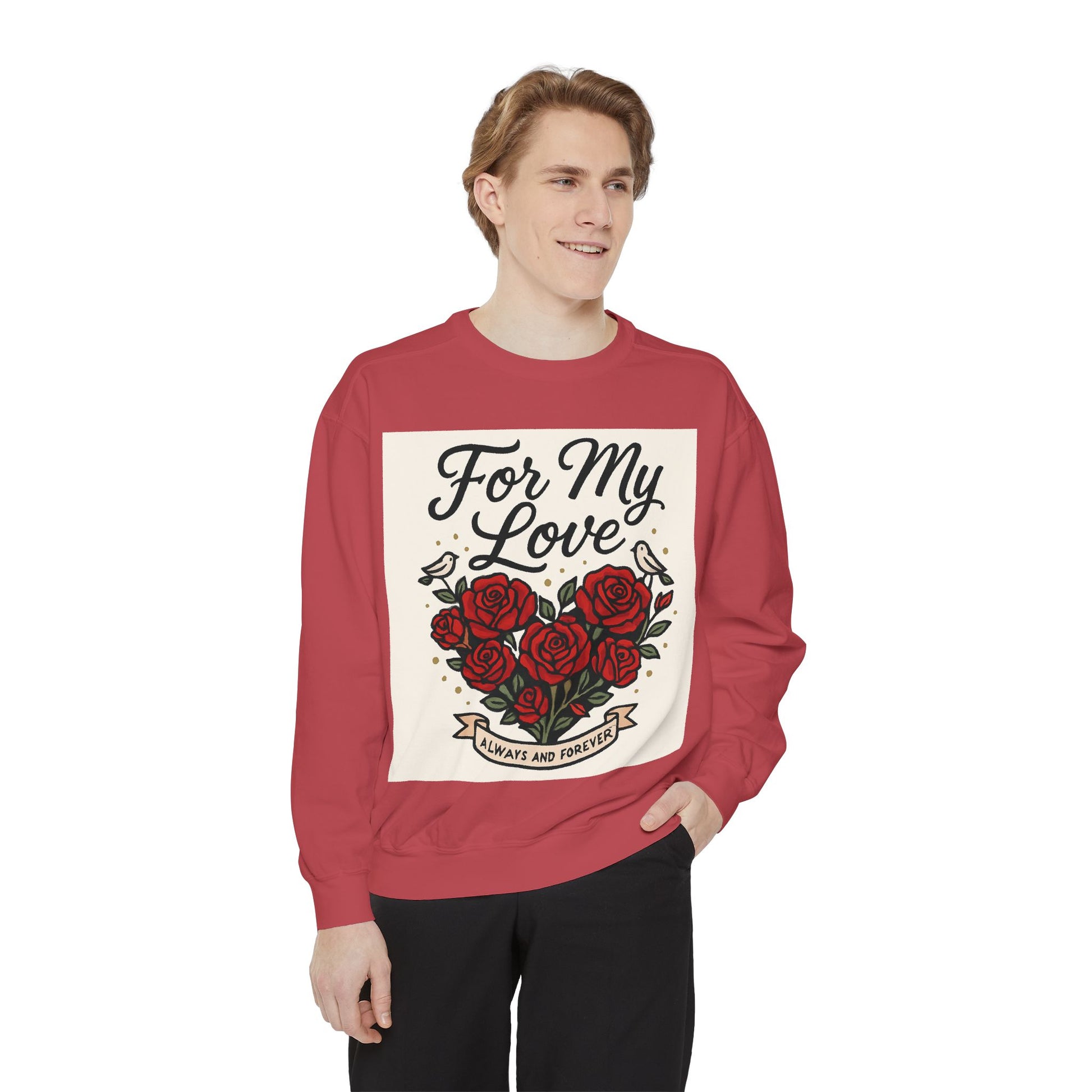 Unisex Garment-Dyed Sweatshirt - LUXİCORE