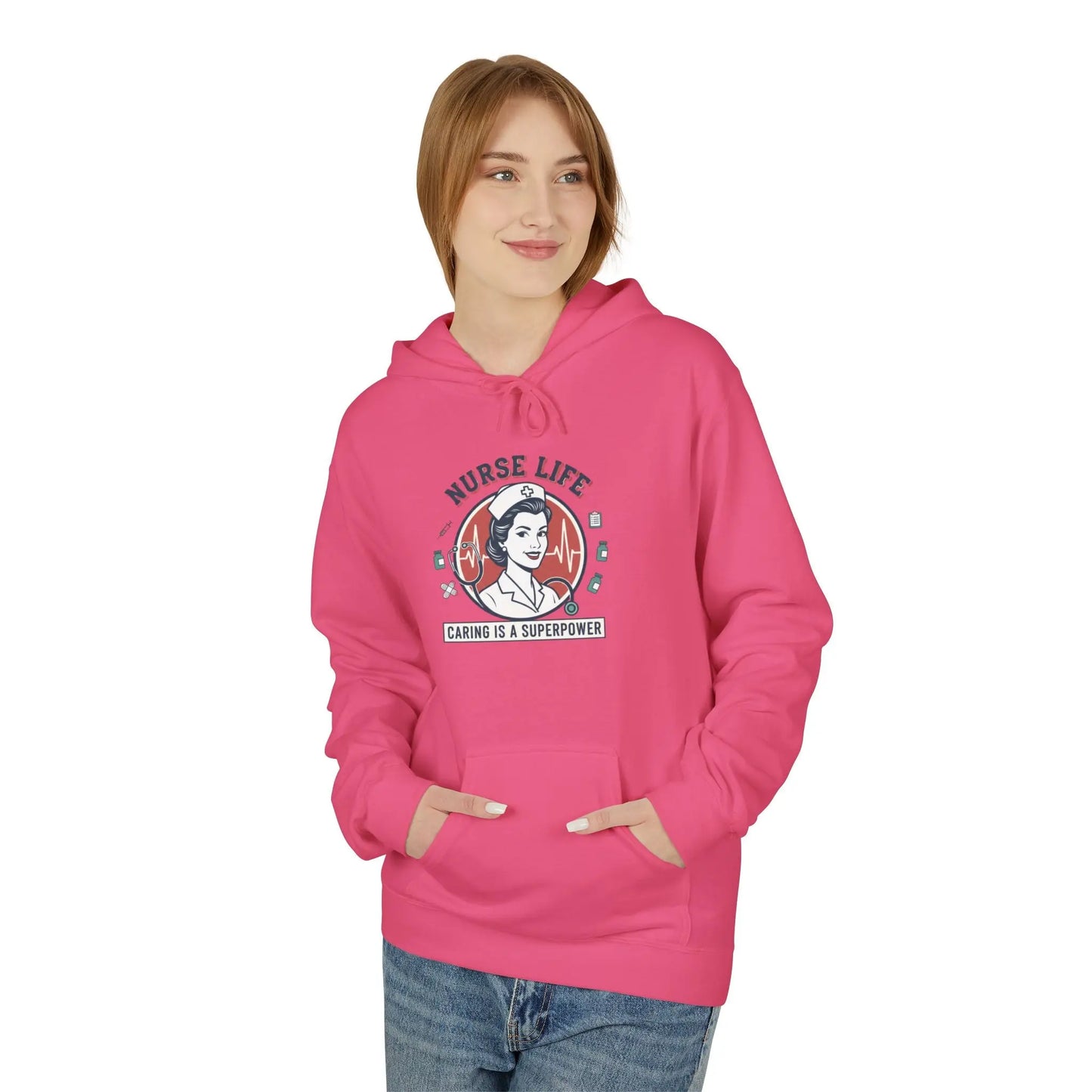 Unisex Midweight Softstyle Fleece Hoodie – Cozy Cotton Blend Pullover Sweatshirt for Men & Women Printify