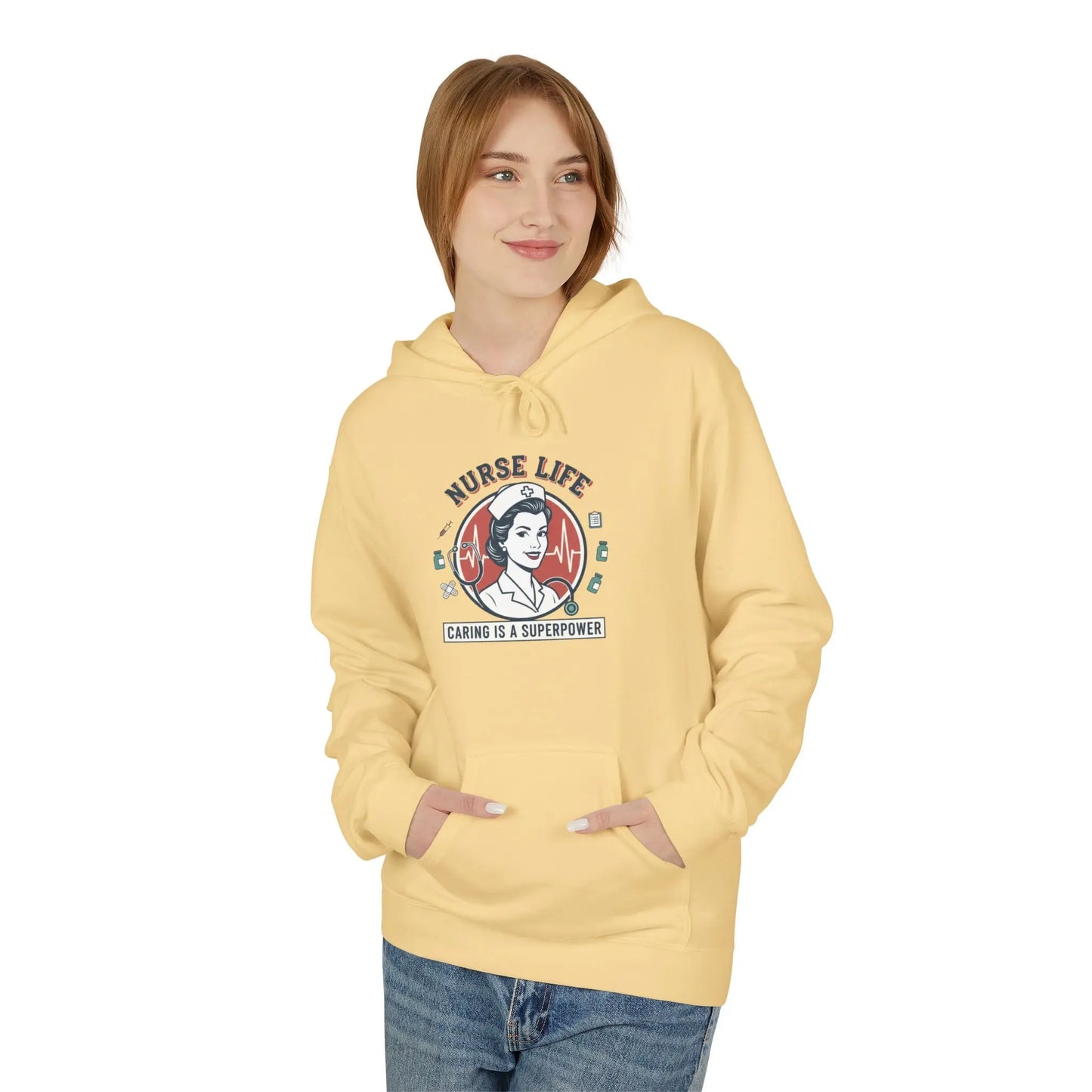 Unisex Midweight Softstyle Fleece Hoodie – Cozy Cotton Blend Pullover Sweatshirt for Men & Women Printify