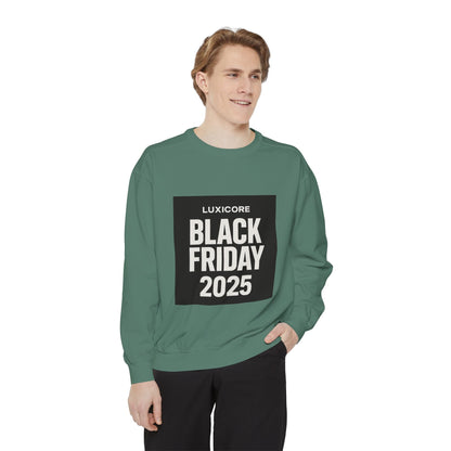 Black Friday 2025 Sweatshirt — Luxicore Graphic Crewneck Printify