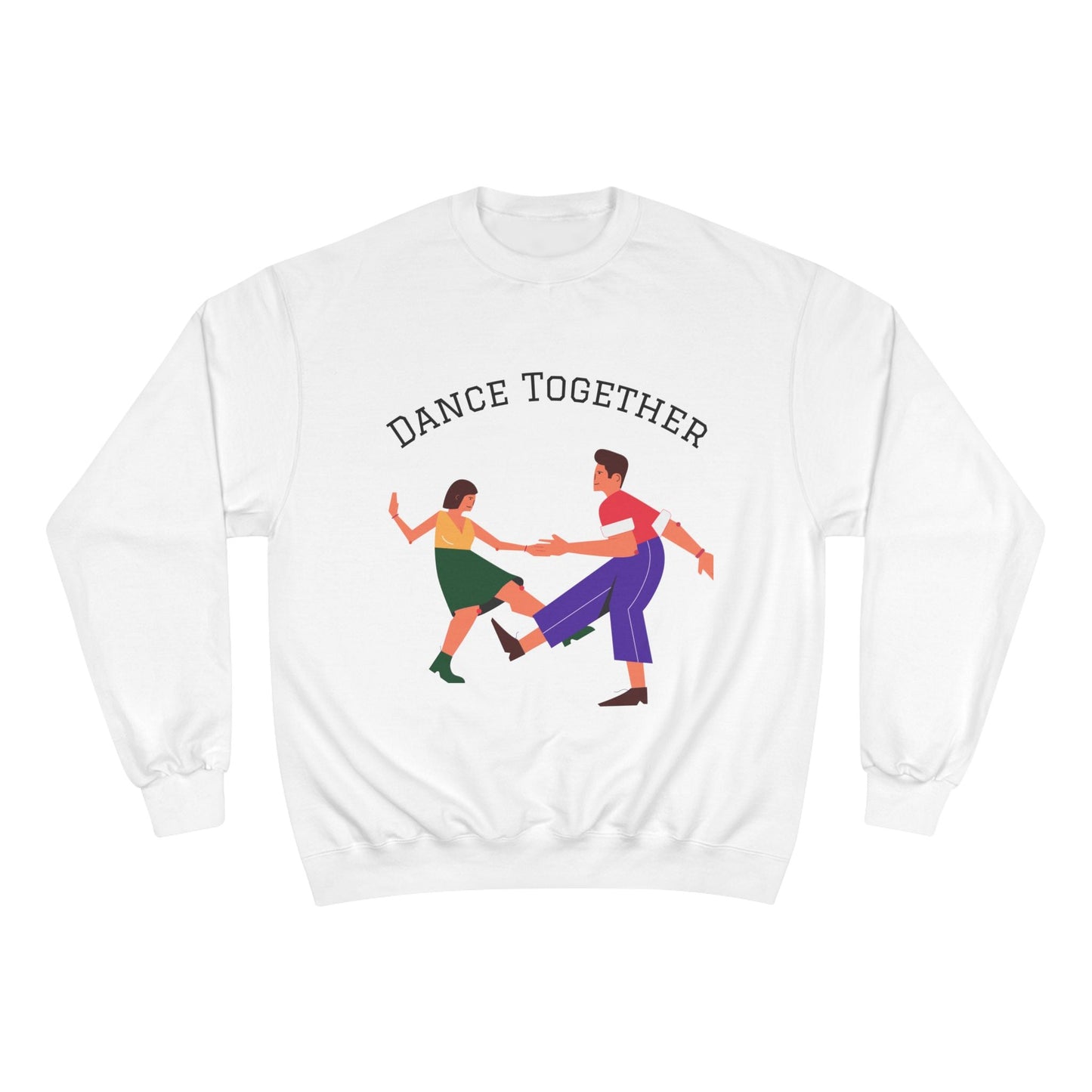 Dance Together Sweatshirt — Couples Retro Swing Dance Crewneck Printify