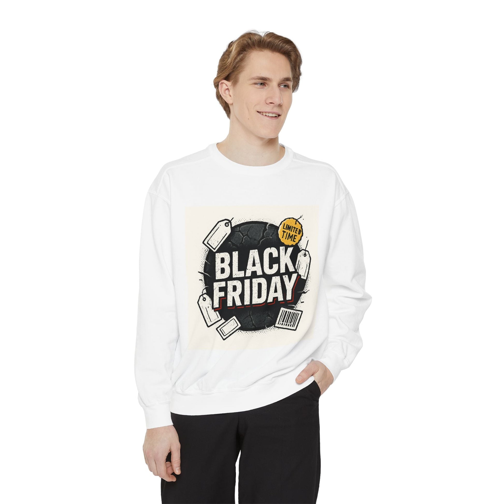 Black Friday Sale Sweatshirt — 'Black Friday' Graphic Crewneck for Shoppers Printify
