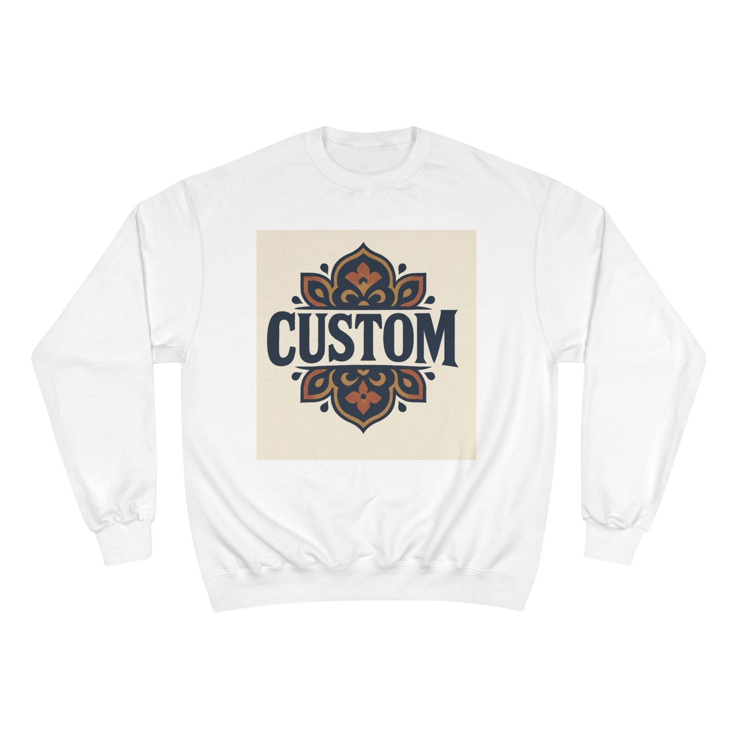 Custom Floral Mandala Sweatshirt — Personalized Champion Crewneck Printify