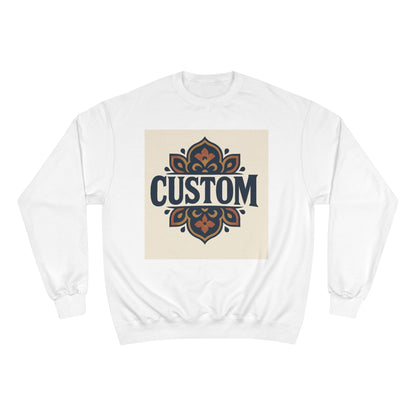 Custom Floral Mandala Sweatshirt — Personalized Champion Crewneck Printify