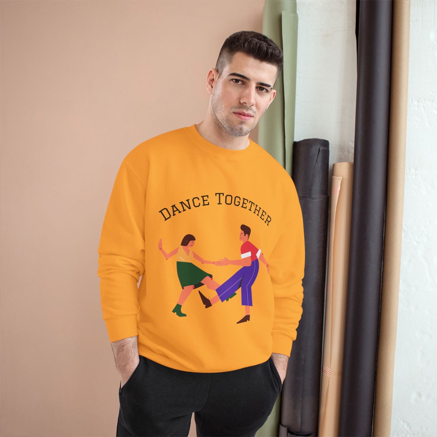 Dance Together Sweatshirt — Couples Retro Swing Dance Crewneck Printify