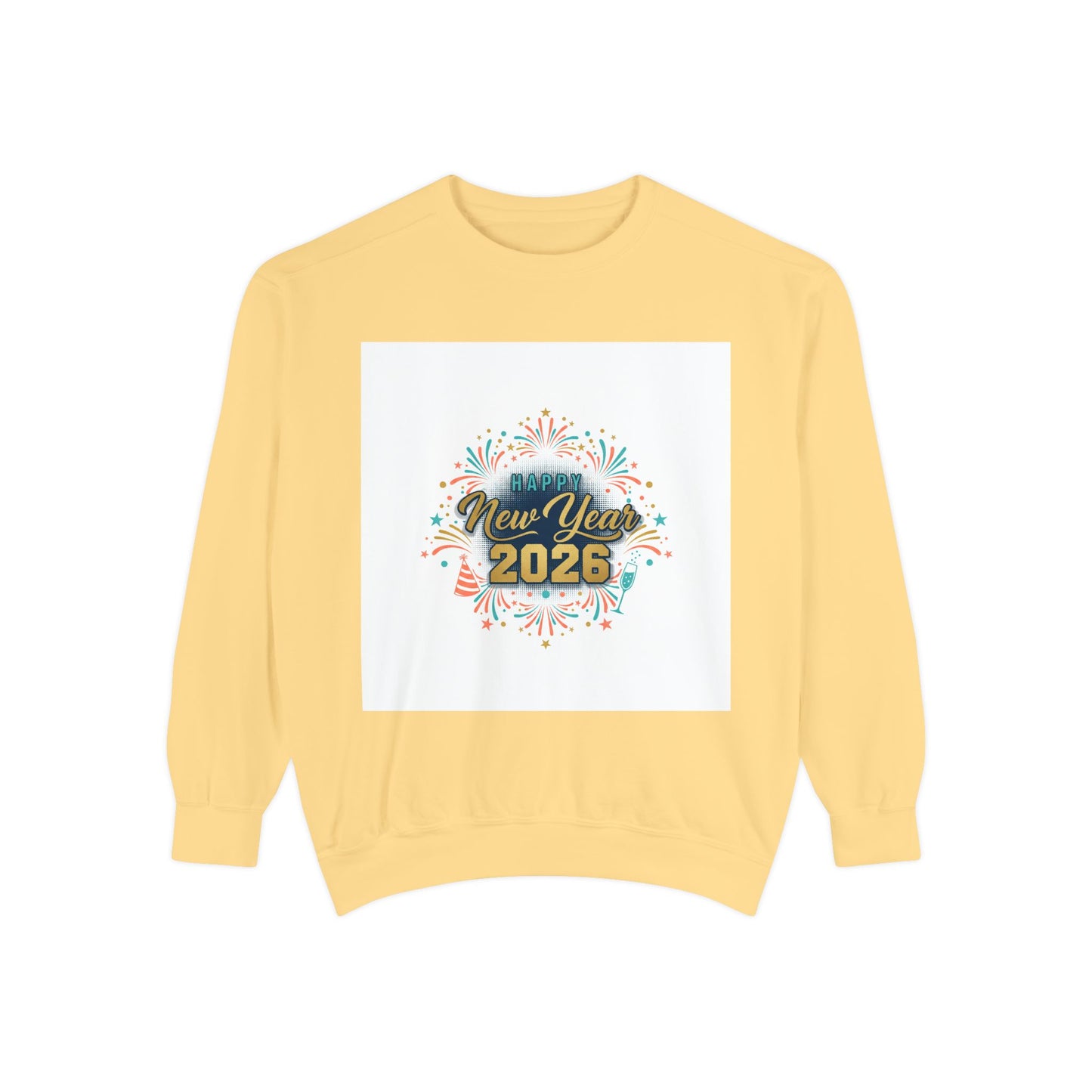 New Year 2025 Sweatshirt – Festive Confetti Holiday Crewneck