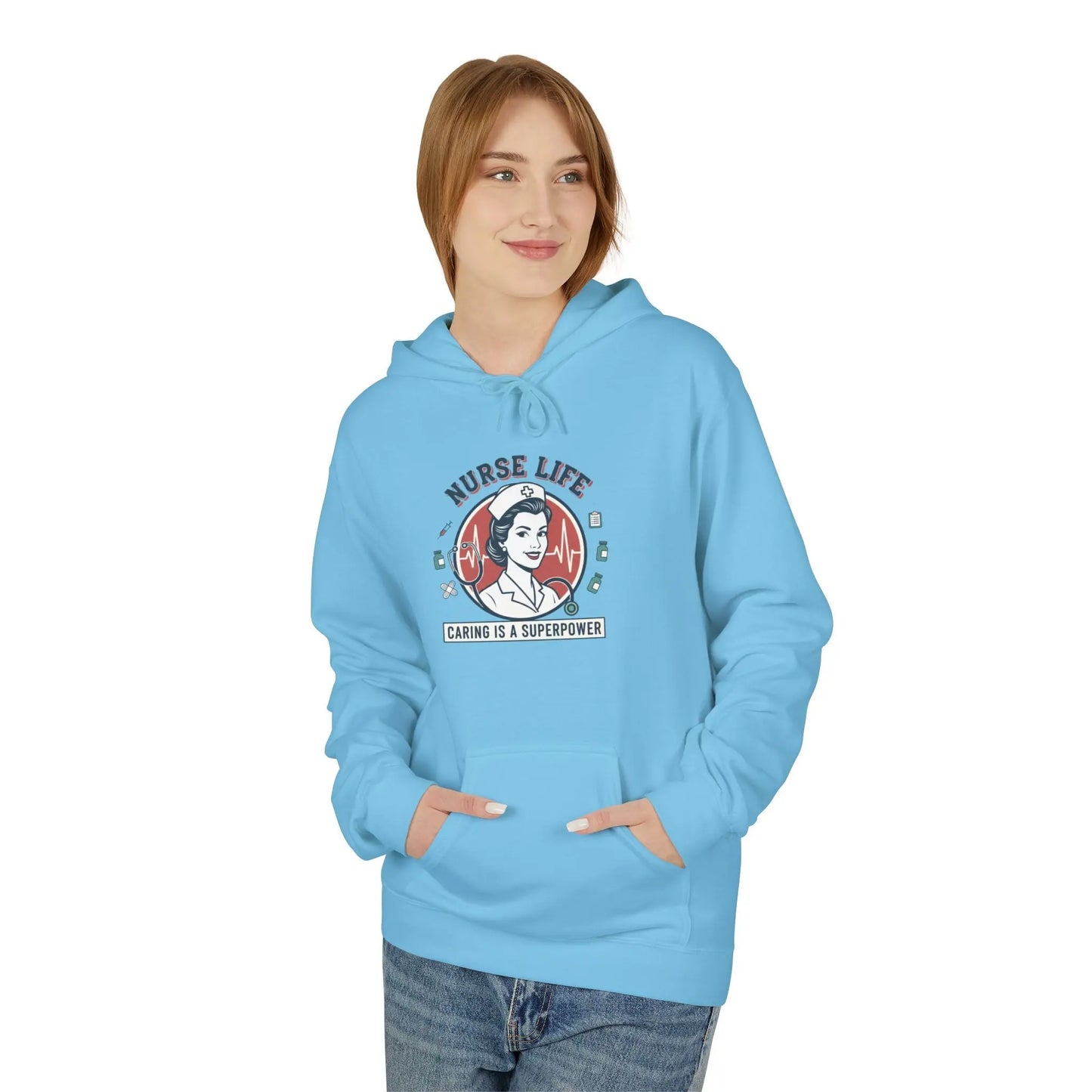 Unisex Midweight Softstyle Fleece Hoodie – Cozy Cotton Blend Pullover Sweatshirt for Men & Women Printify