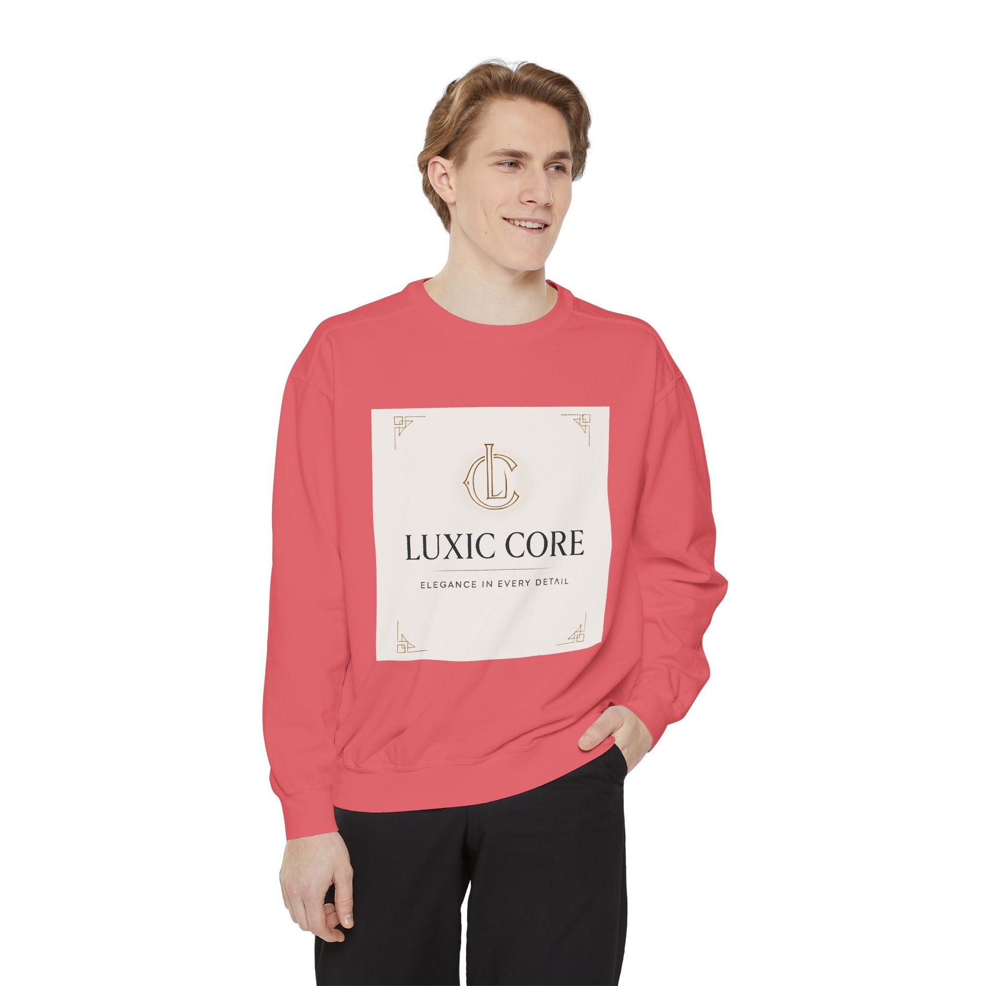 Unisex Garment-Dyed Sweatshirt - LUXİCORE