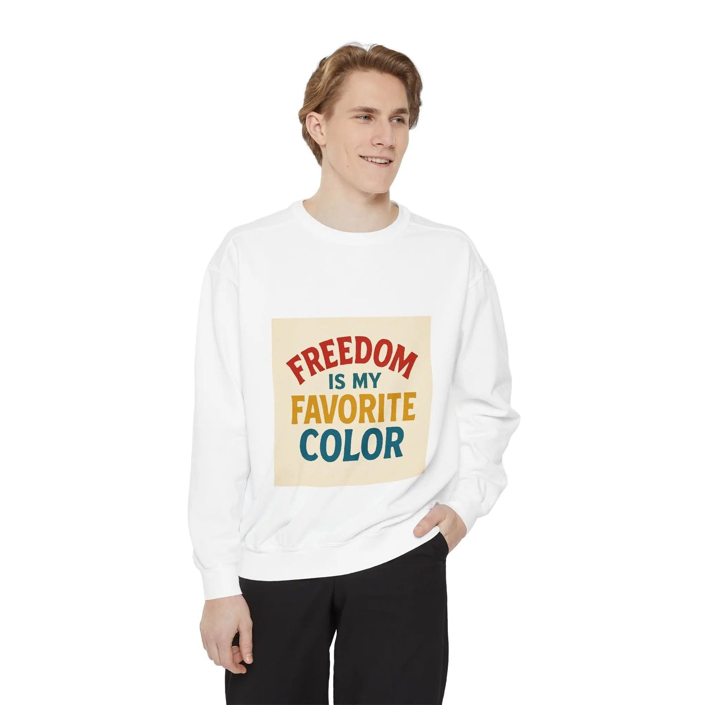 Unisex Garment-Dyed Sweatshirt Printify
