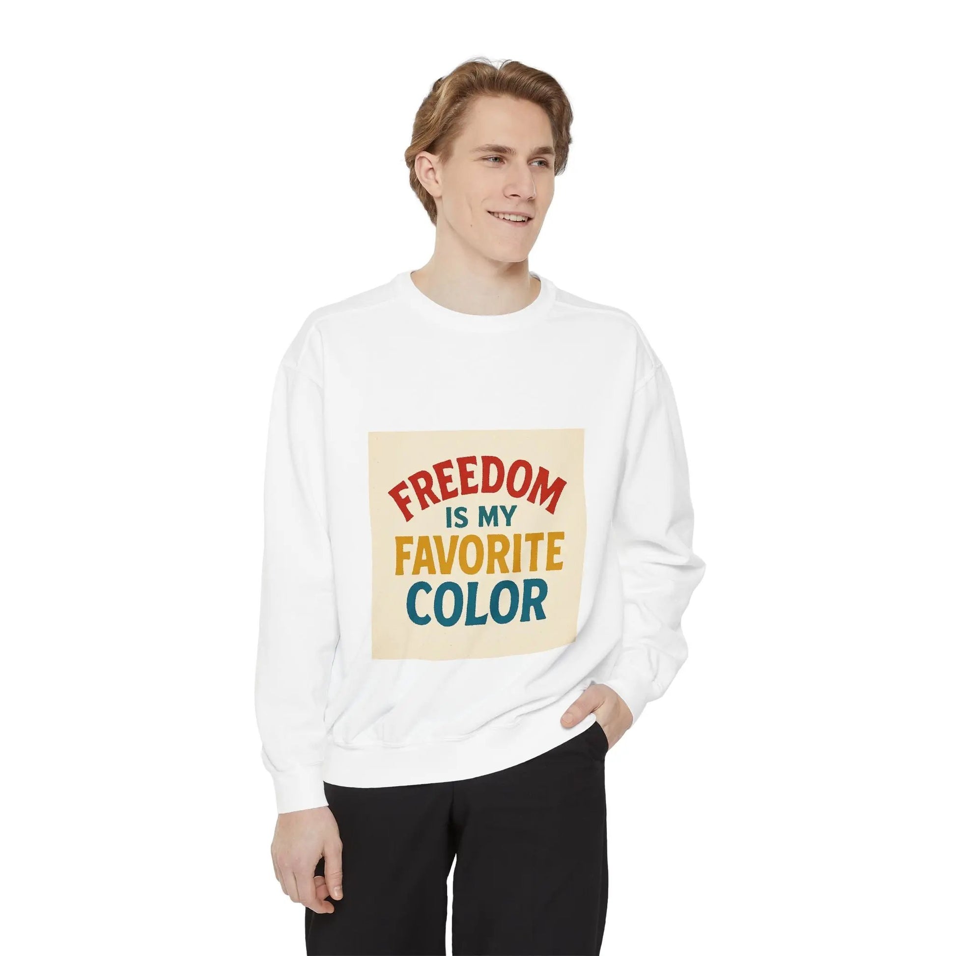 Unisex Garment-Dyed Sweatshirt Printify
