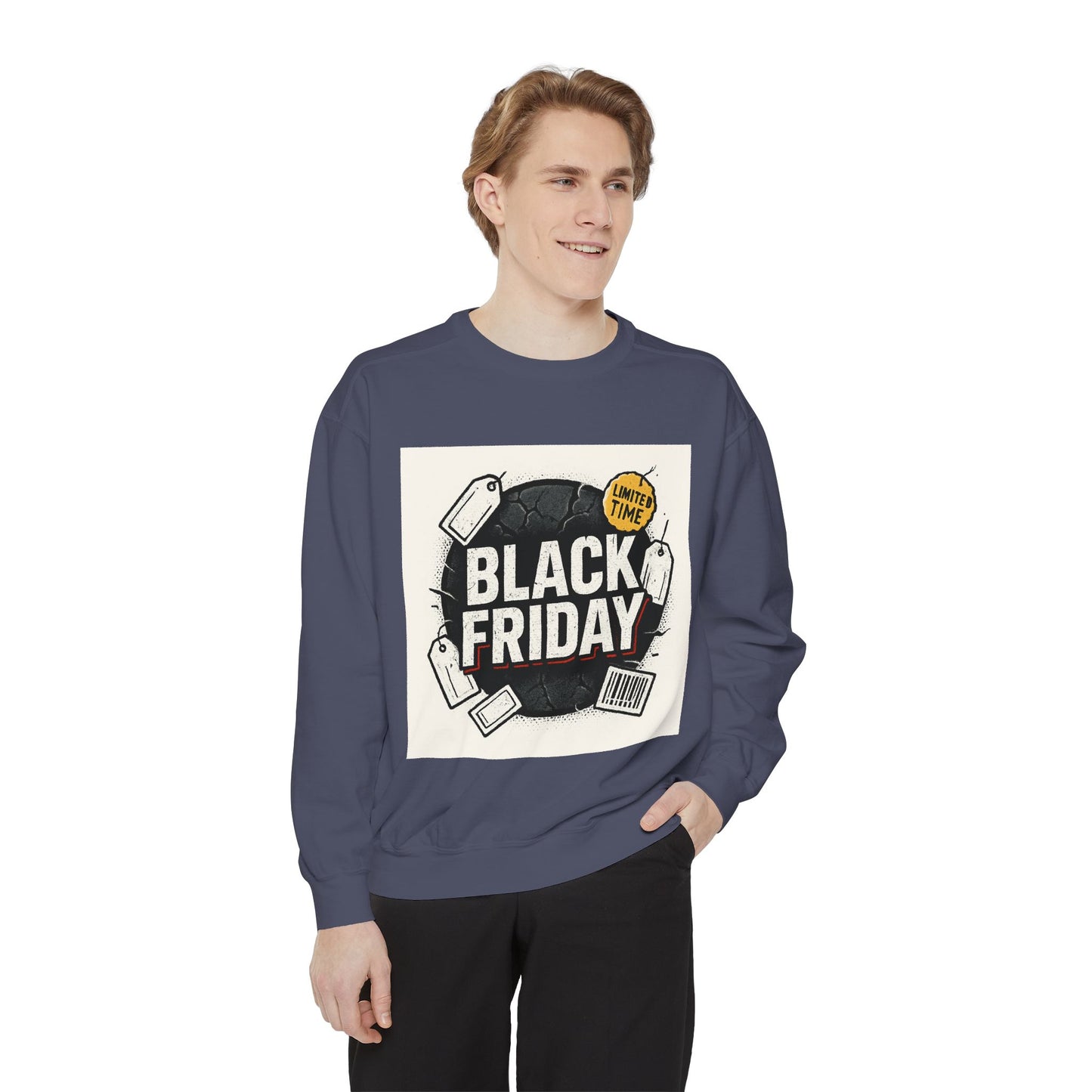 Black Friday Sale Sweatshirt — 'Black Friday' Graphic Crewneck for Shoppers - LUXİCORE