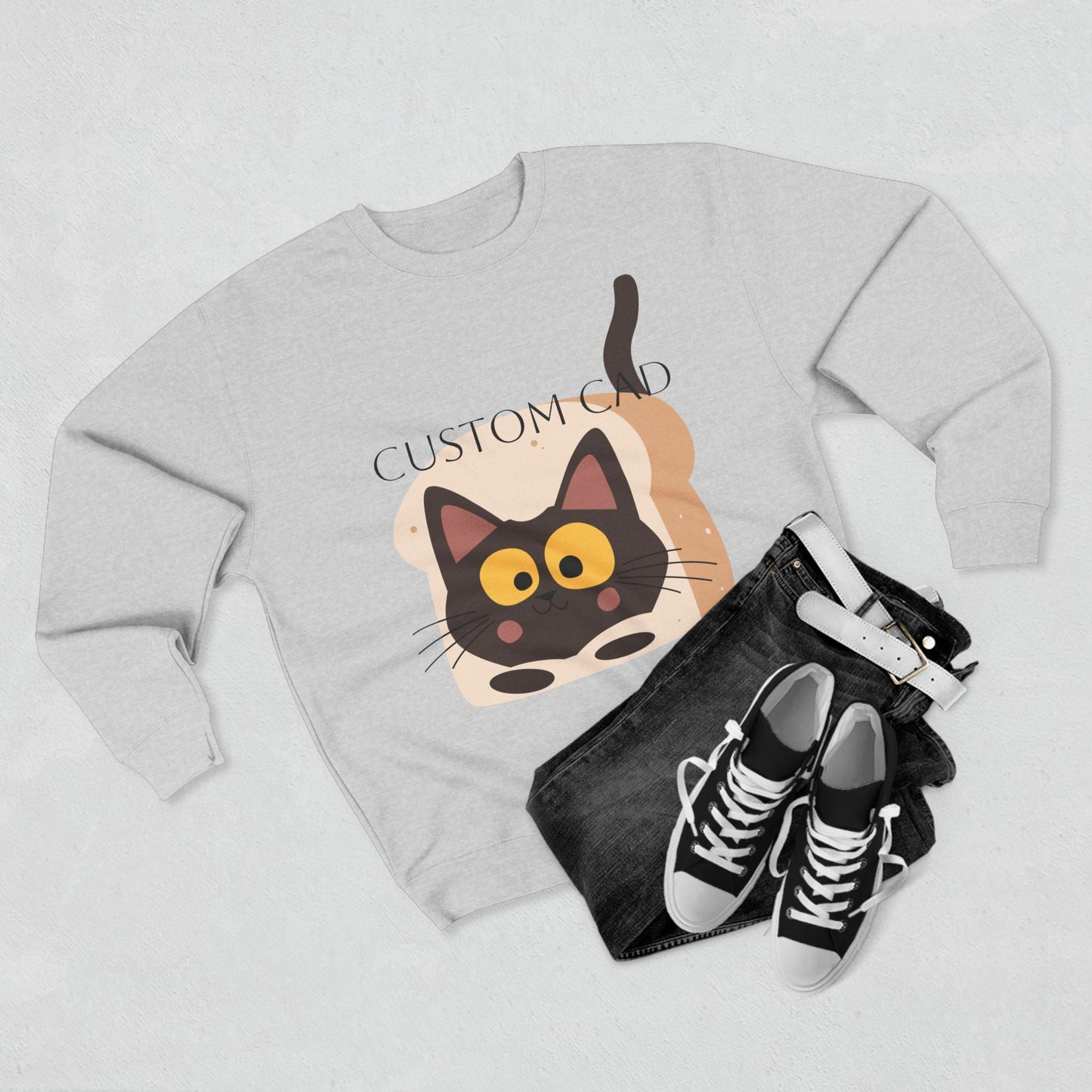 Faith & Love Crewneck Sweatshirt — Dove and Cross Christian Pullover Printify